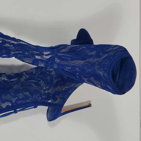 Lace Mesh Stiletto boots - Picture 3 of 7